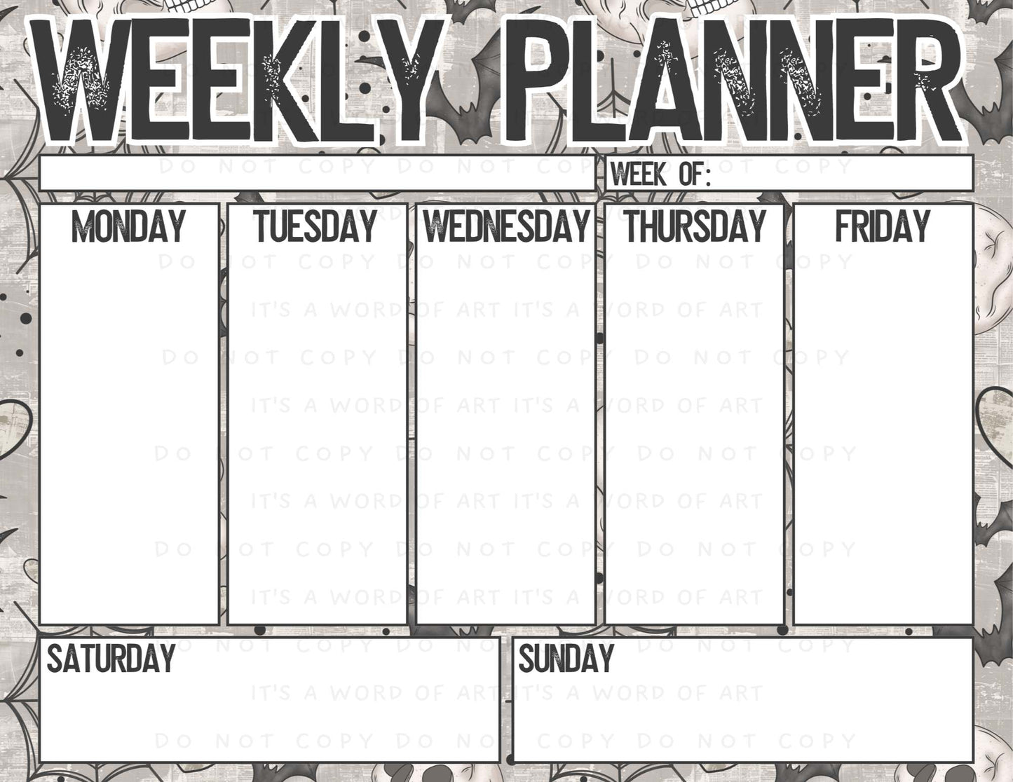 Weekly Planner Pages