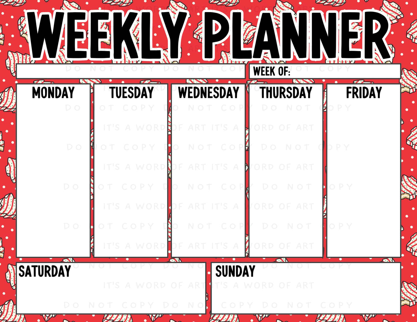 Weekly Planner Pages