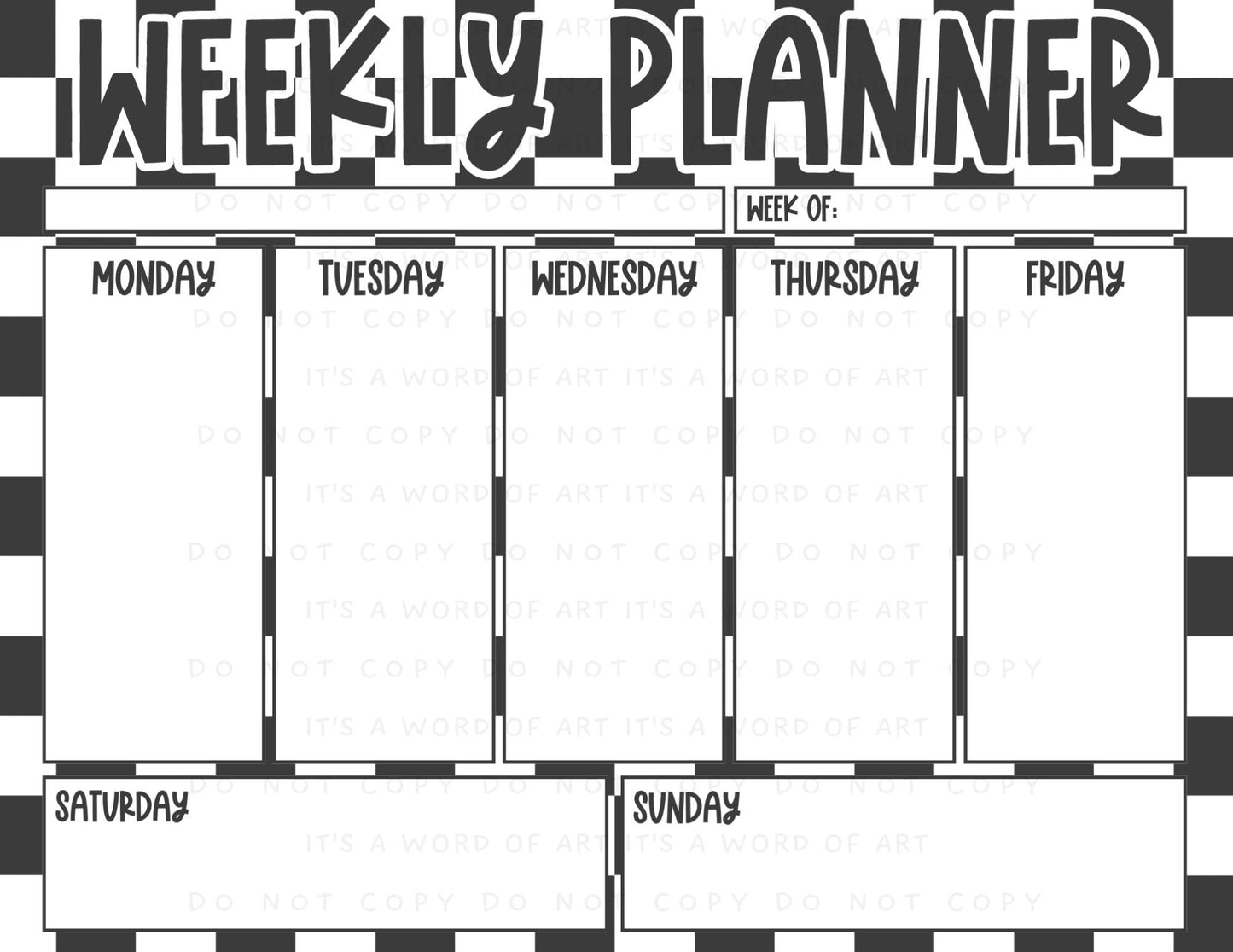 Weekly Planner Pages