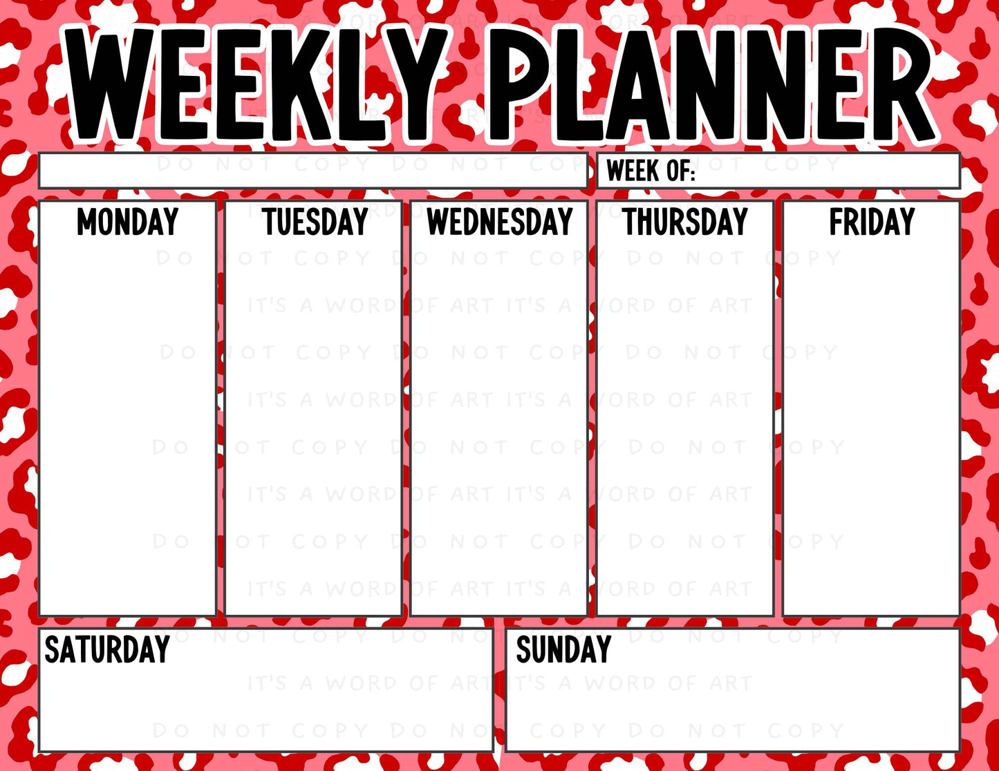 Weekly Planner Pages