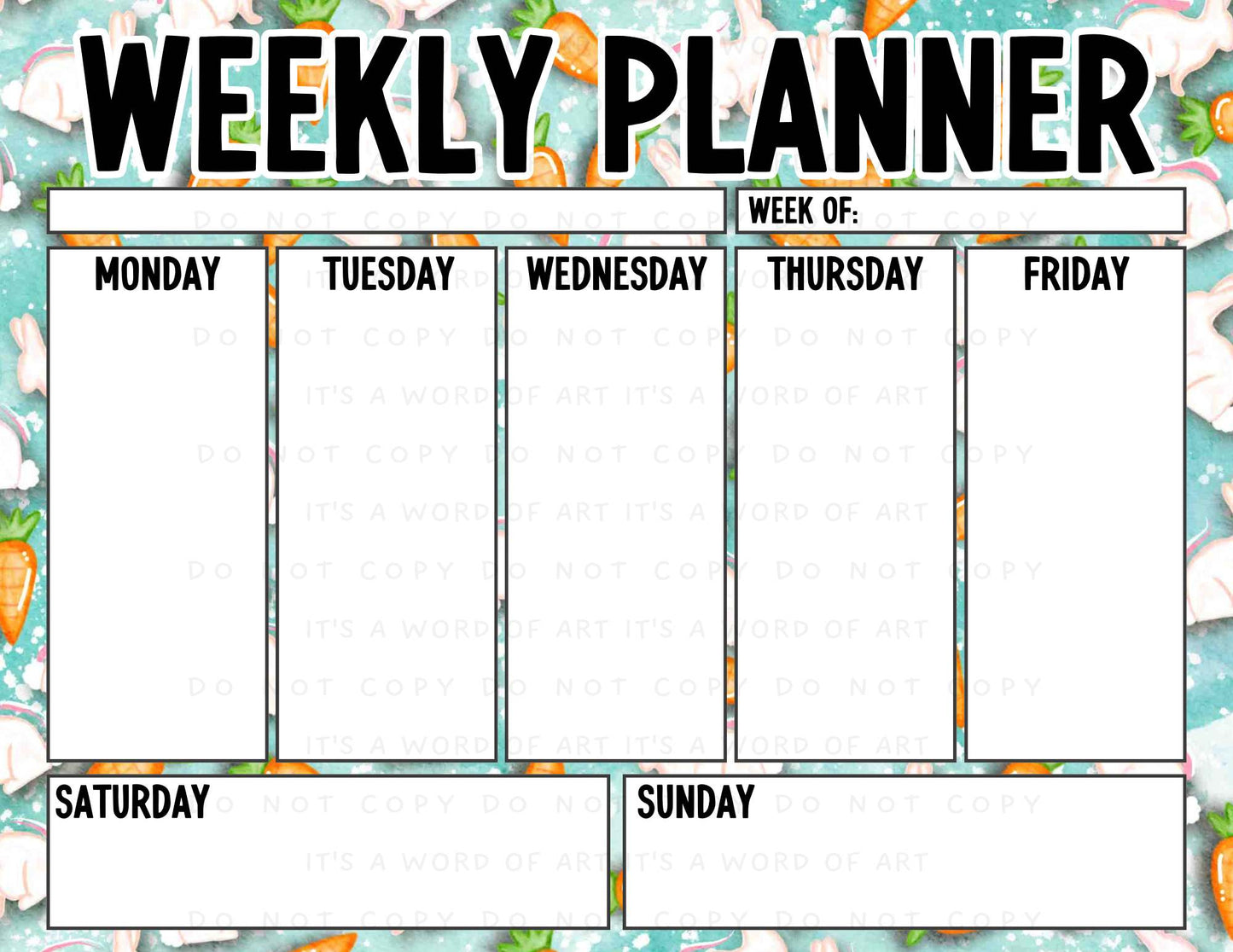 Weekly Planner Pages