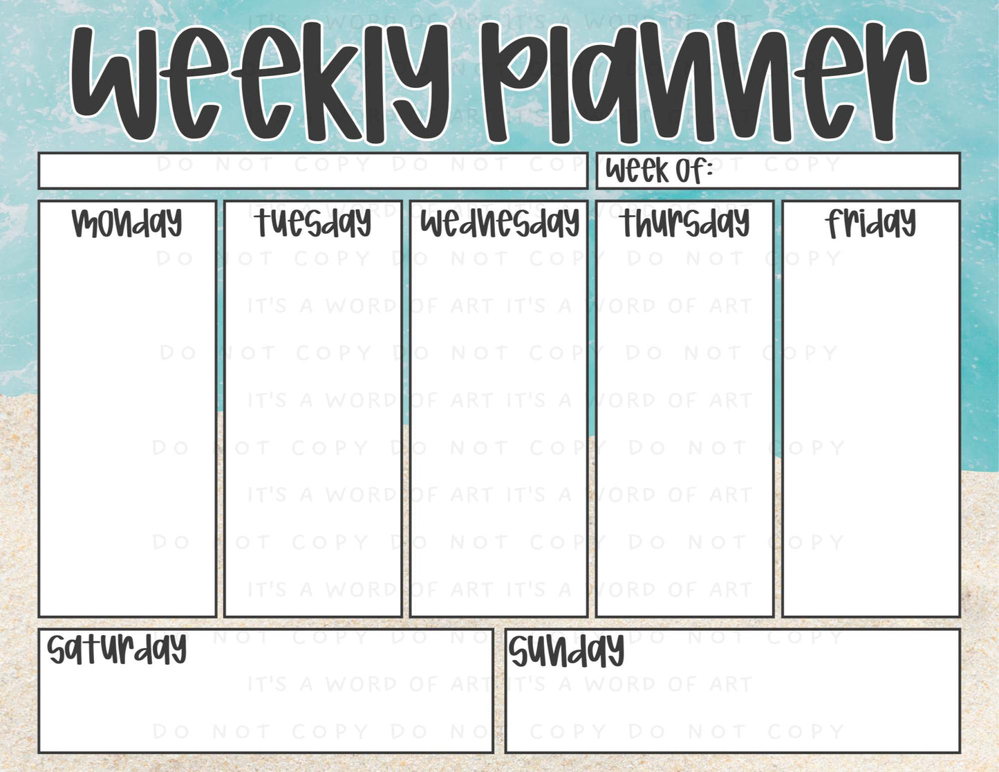 Weekly Planner Pages