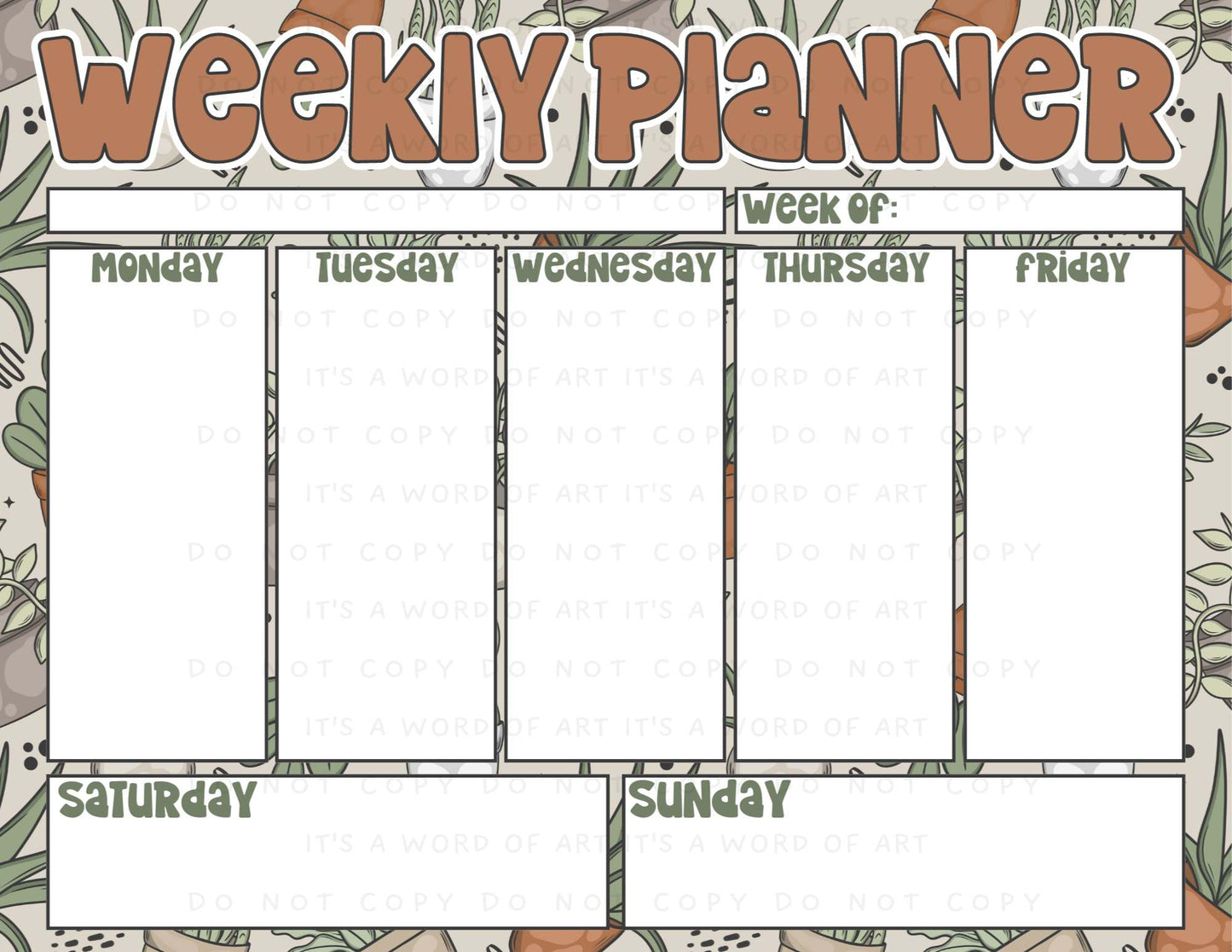 Weekly Planner Pages