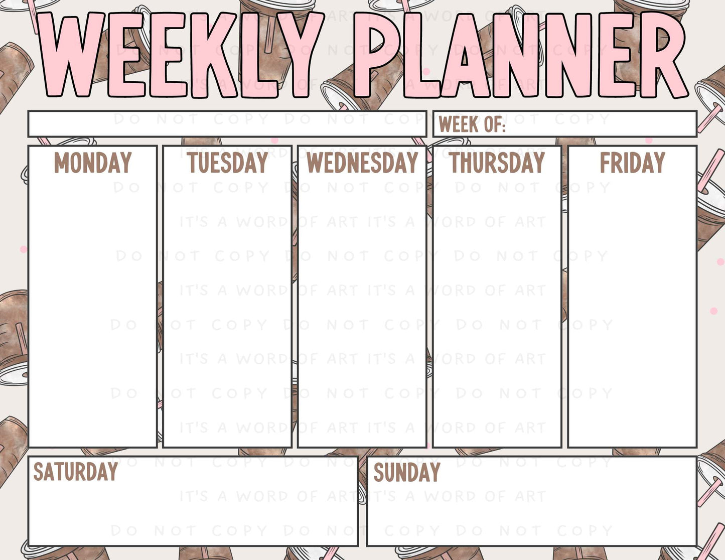 Weekly Planner Pages