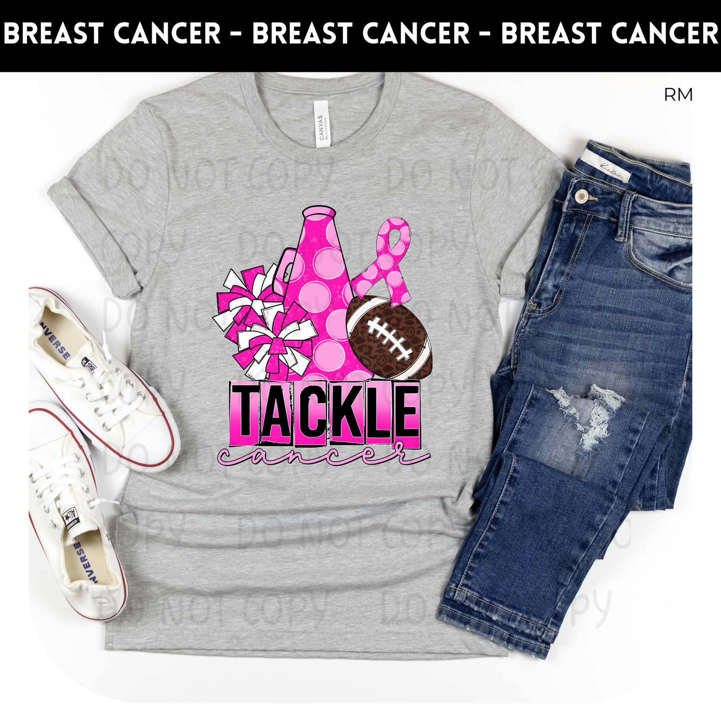 Tackle Cancer Adult Shirt-Breast Cancer Awareness 48