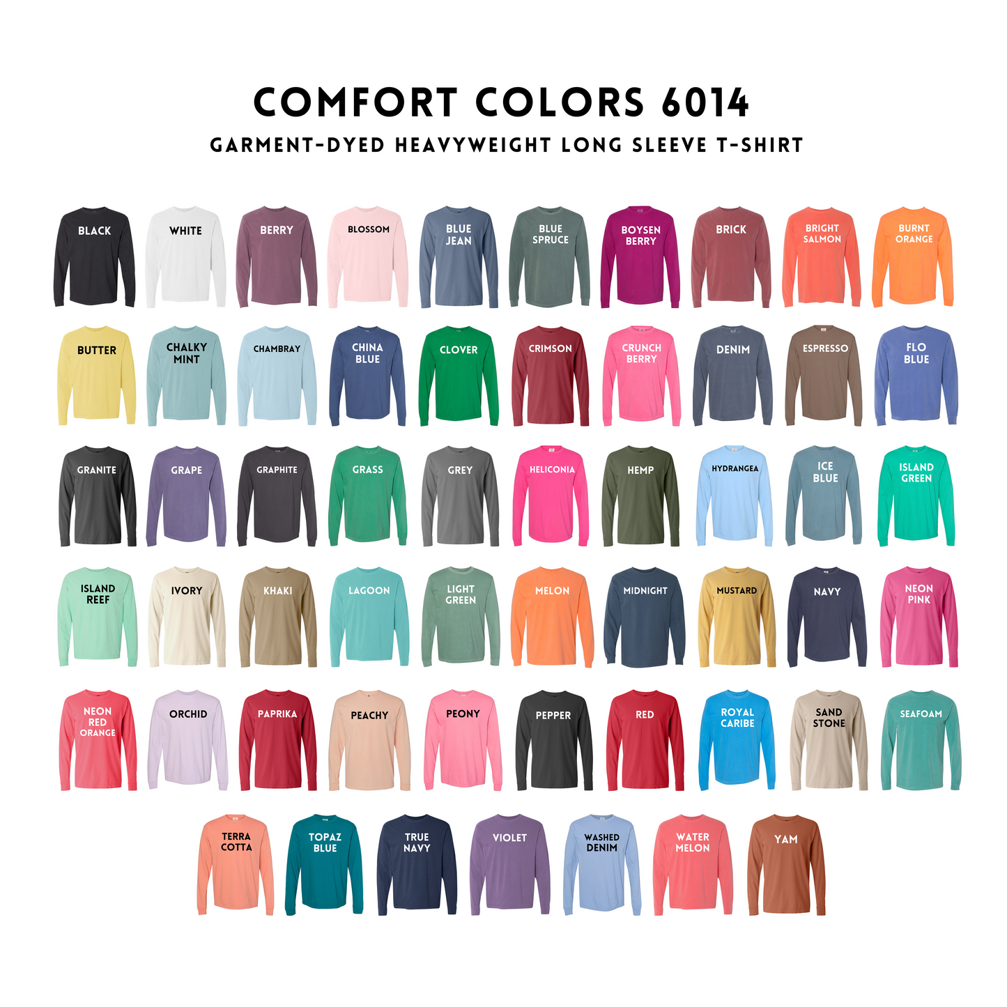 Create Your Own Comfort Color Long Sleeve