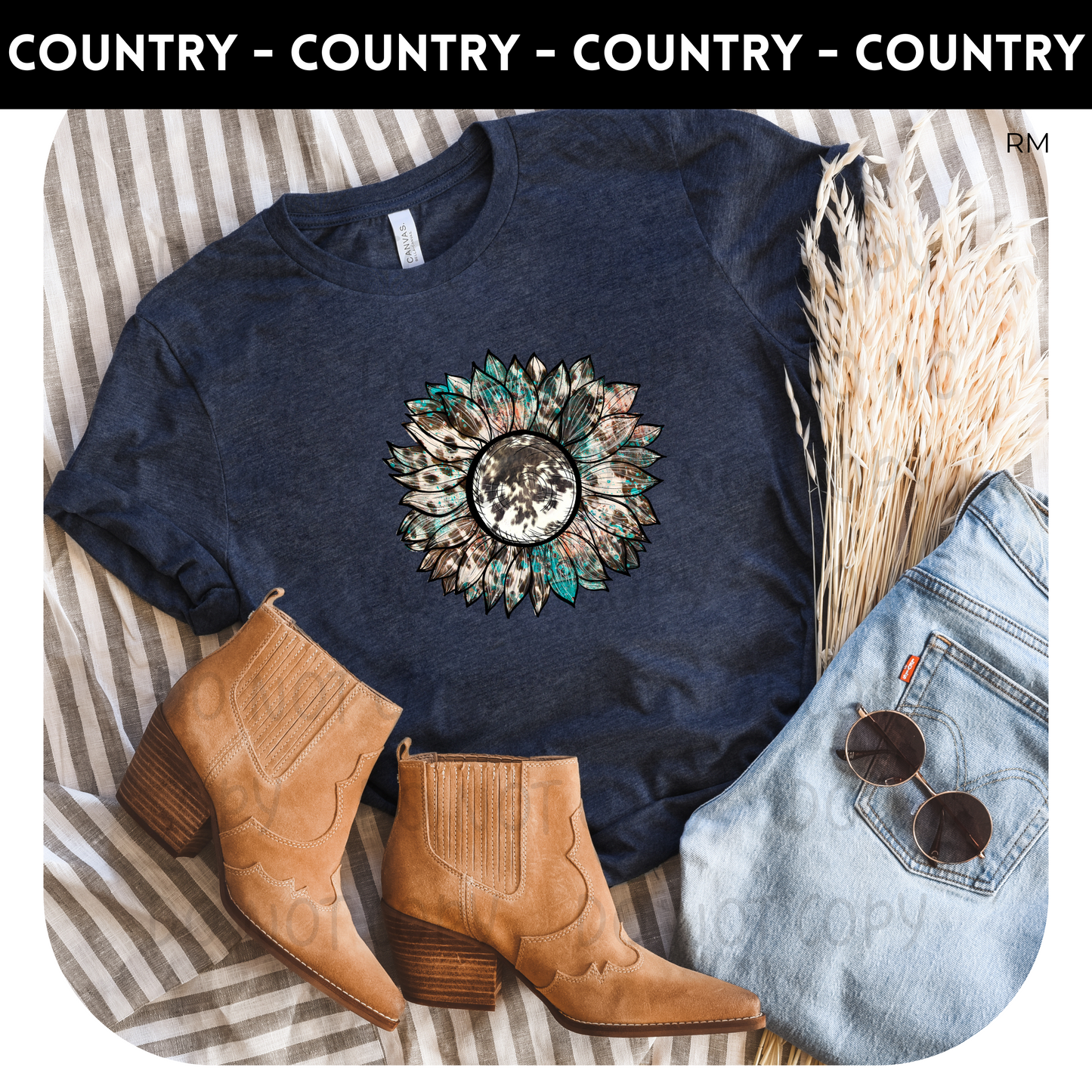 Country Sunflower Shirt-Country 140