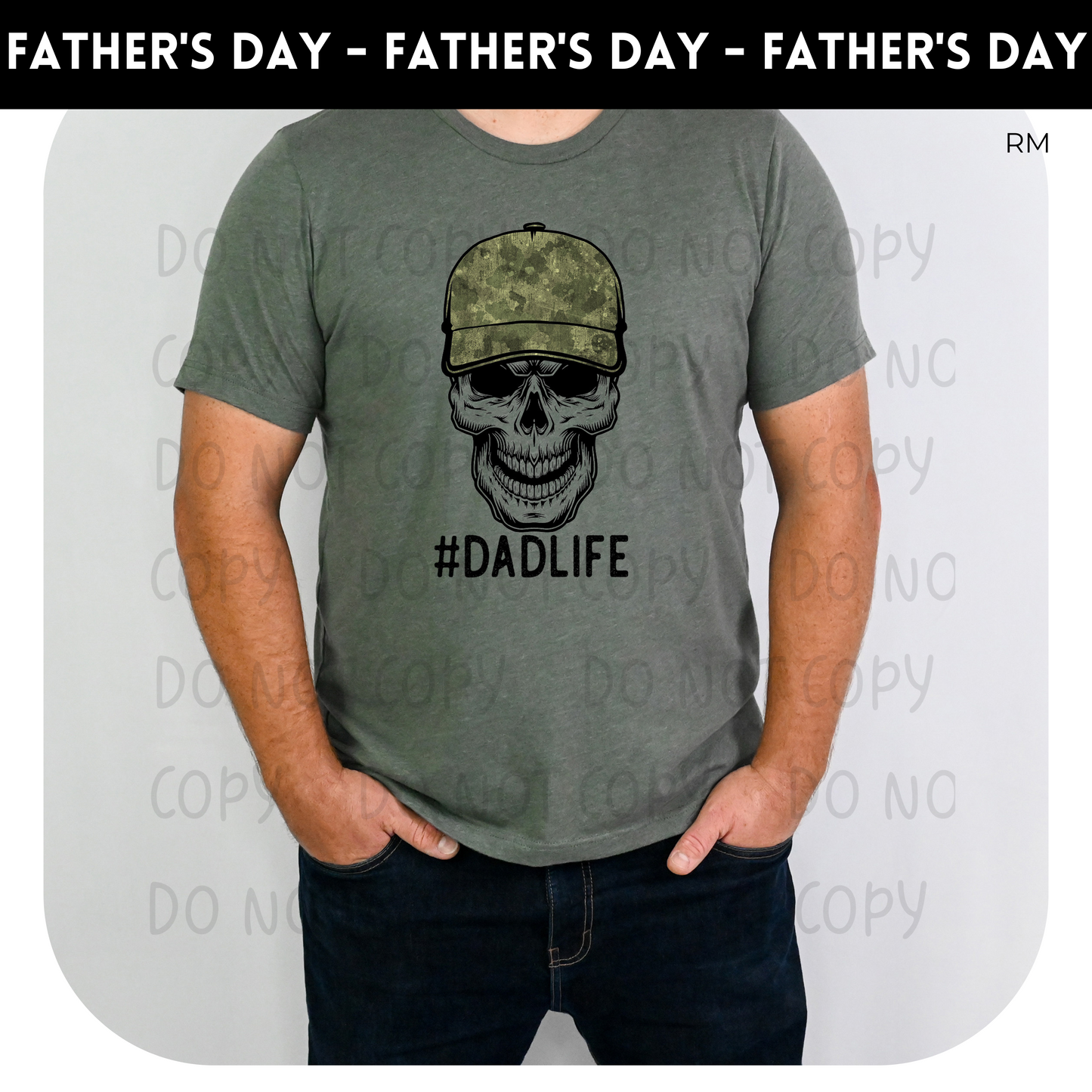 Camo Dad Life Adult Shirt- Dad 130