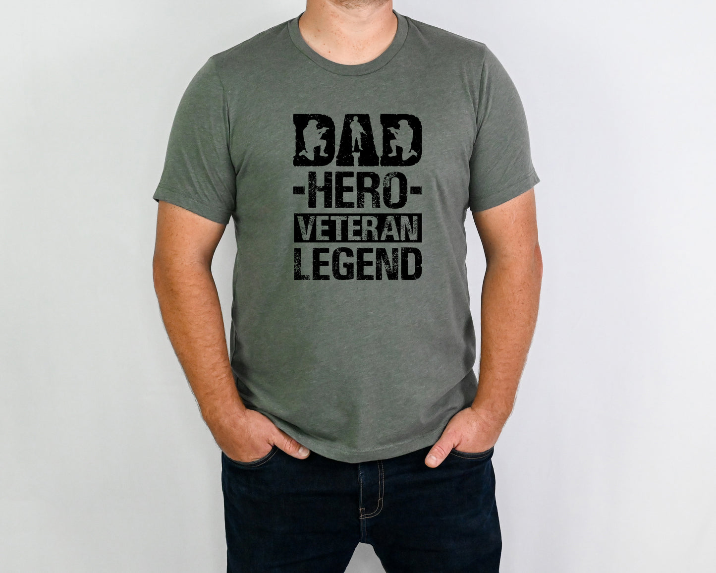 Dad Hero Veteran Legend Adult Shirt- Dad 181