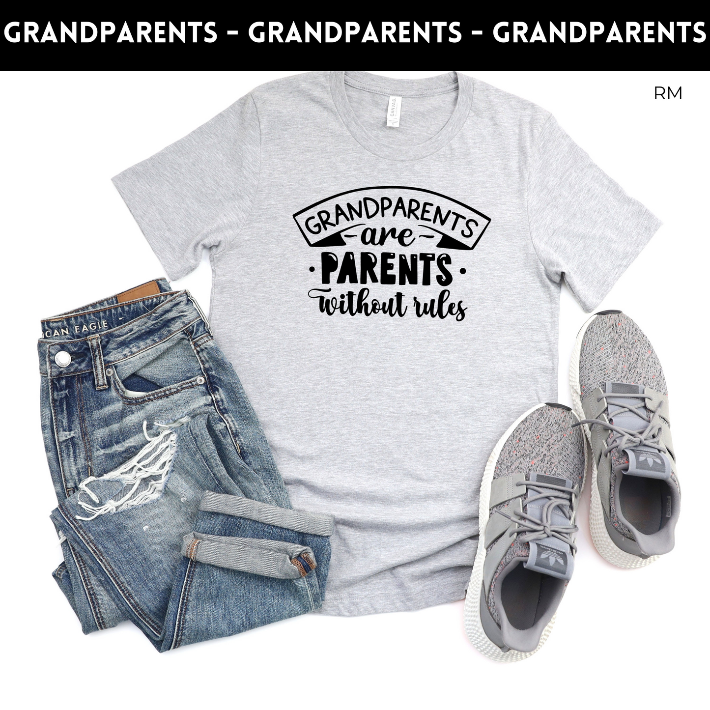 Grandparents Are Parents Without Rules Adult Shirt- Grandparents 114