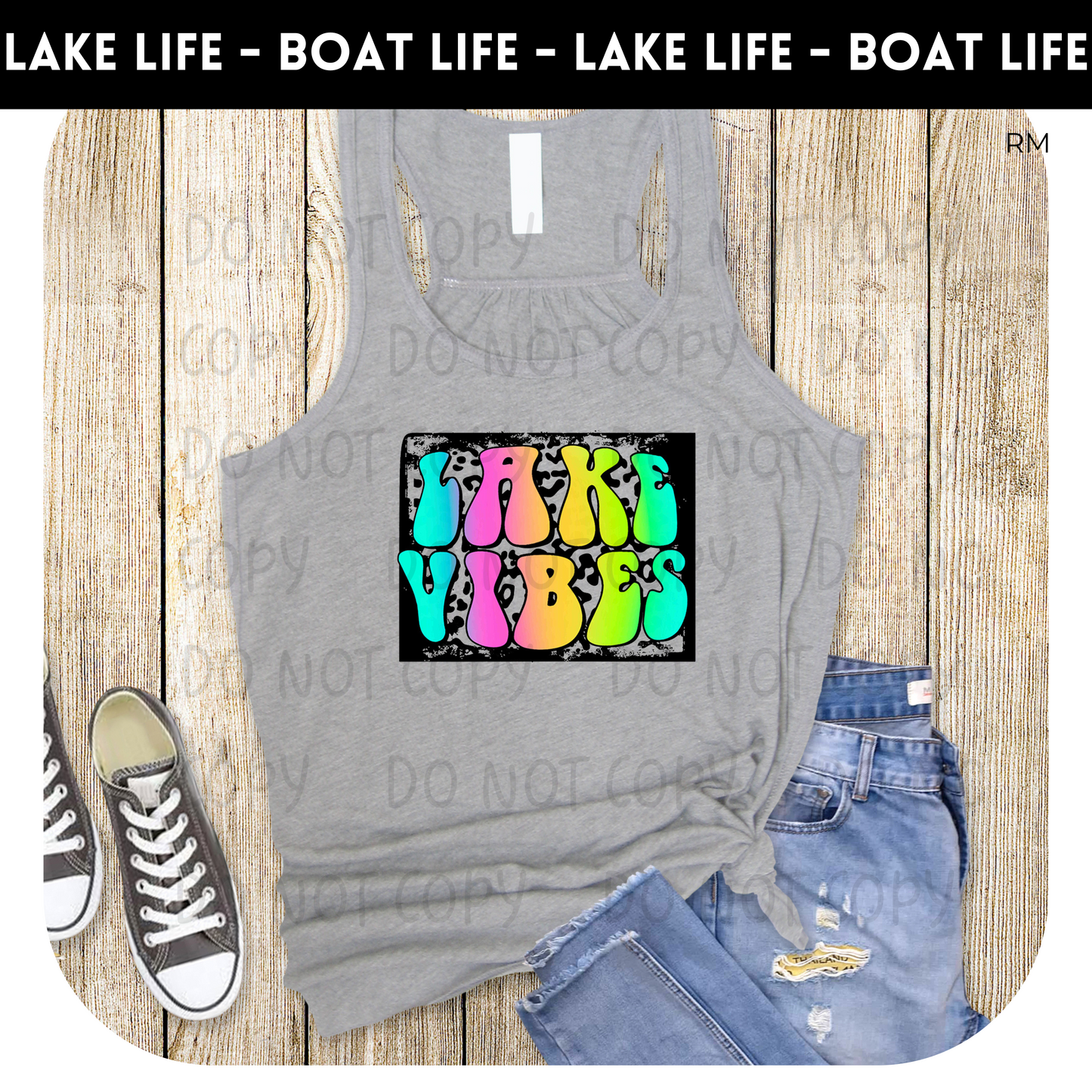 Lake Vibes Tank Top- Lake Life 22