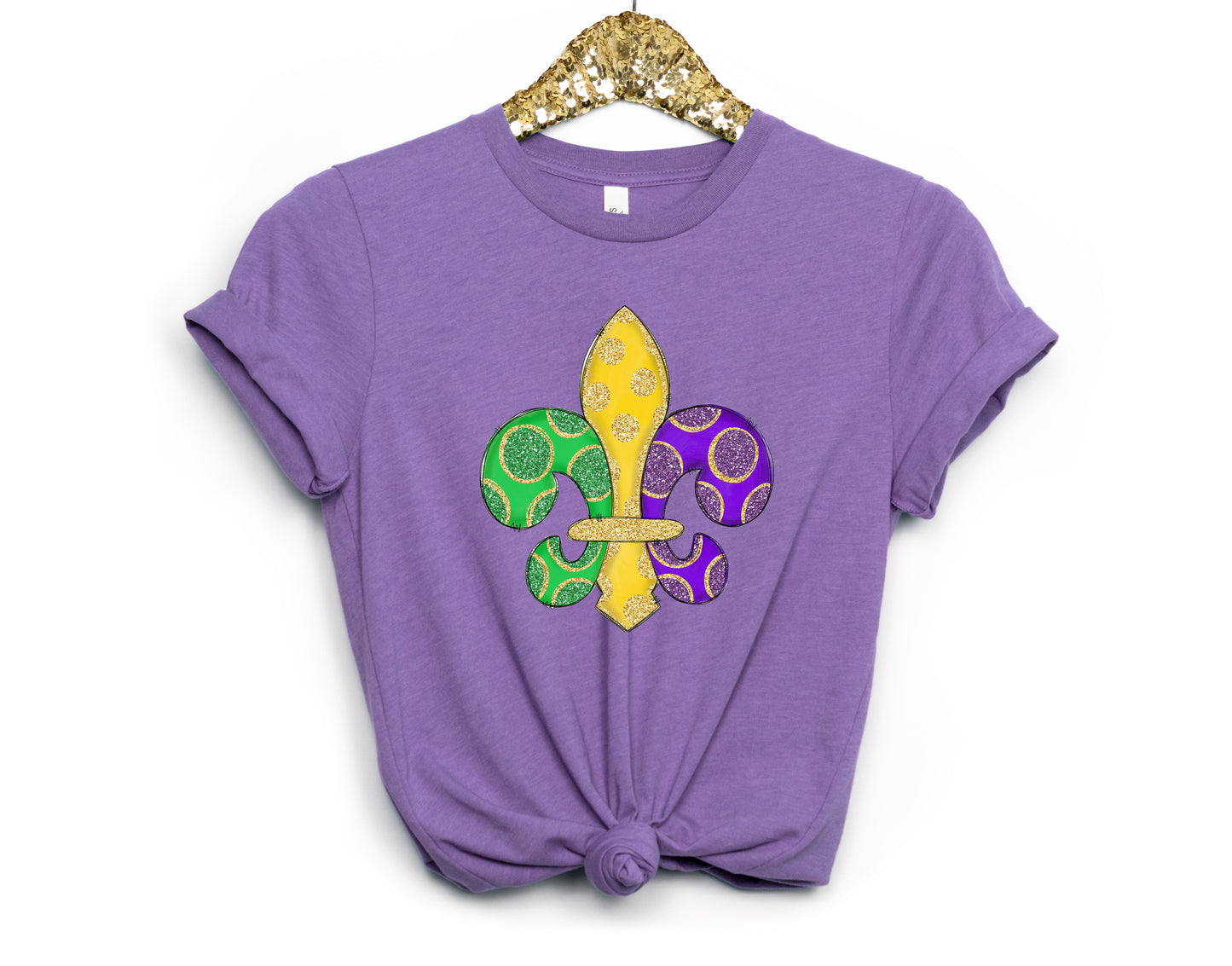 Fleur De Lis Adult Shirt- Mardi Gras 7