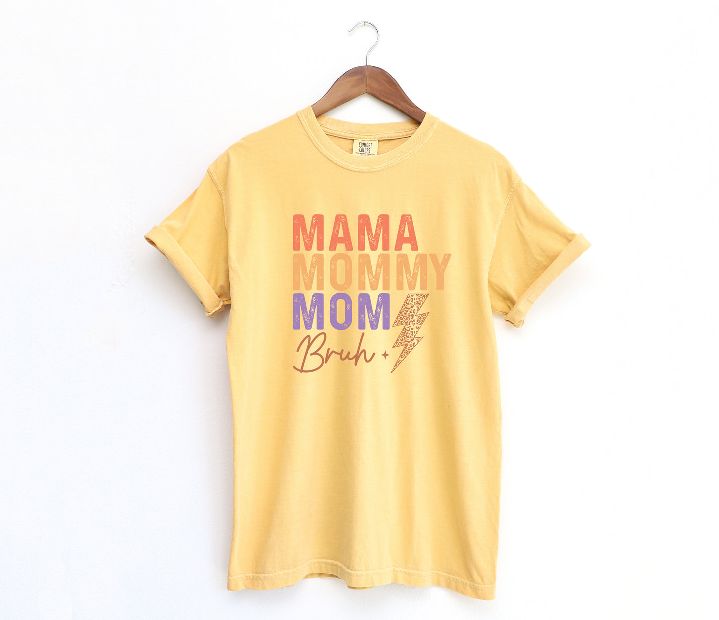 Mama Mommy Mom Bruh Lightning Bolt Adult Shirt- Mom Life 449