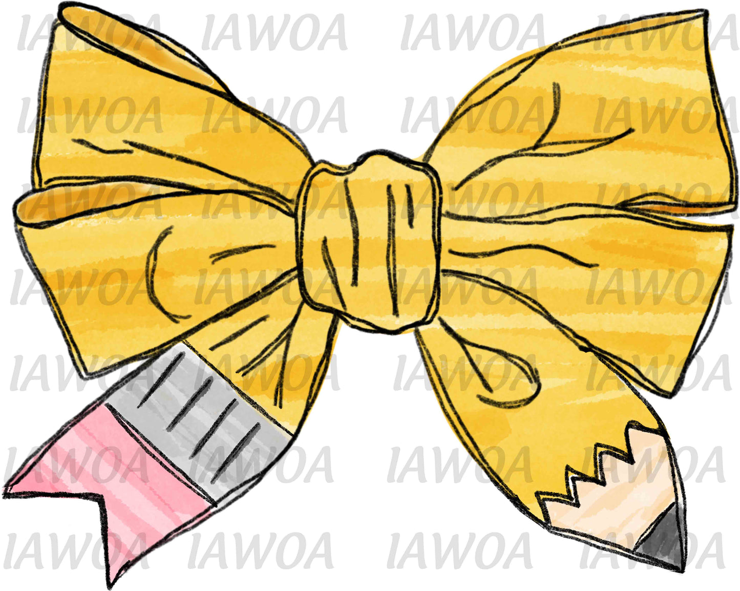 Pencil Bow Gradel Level or Name Adult Shirt