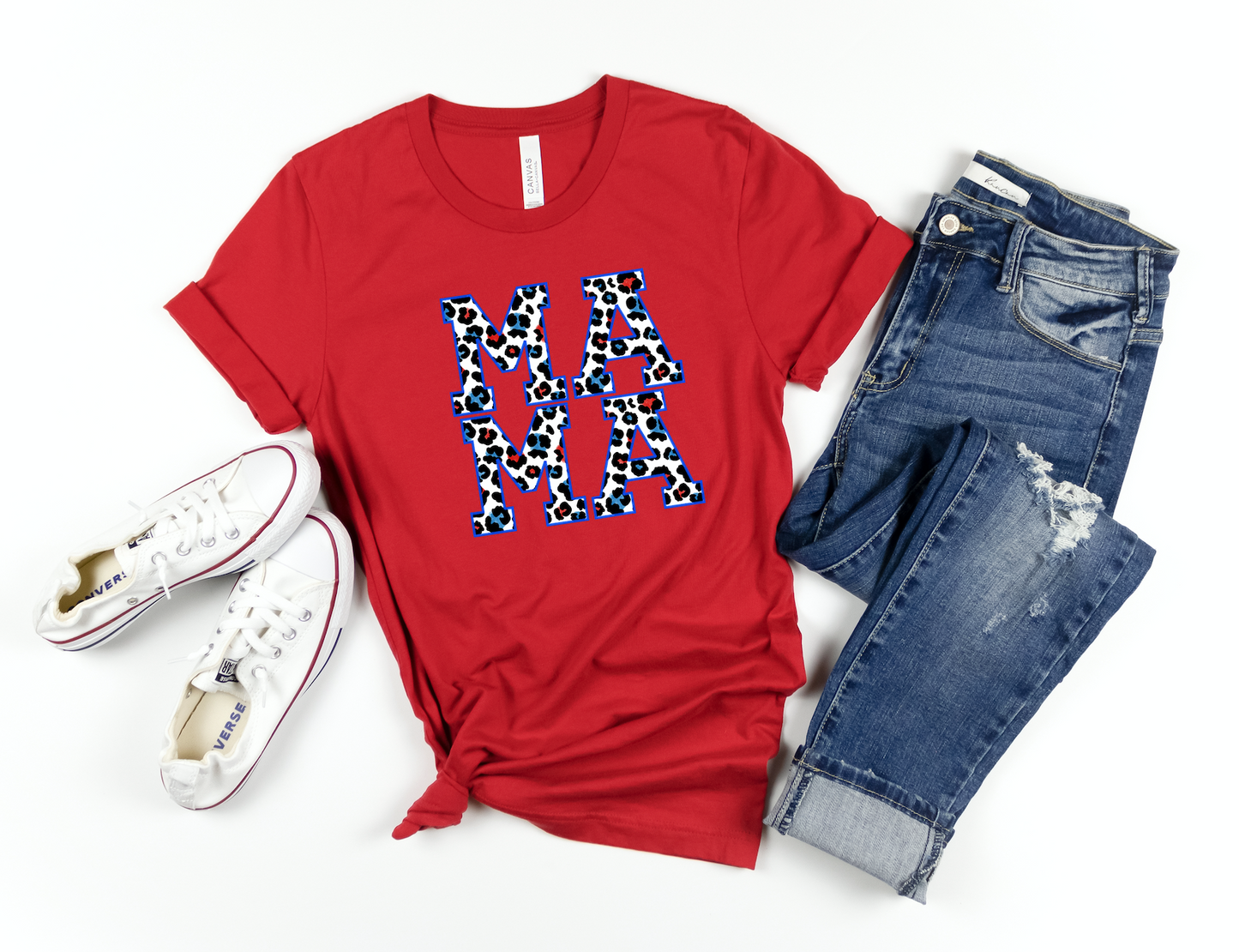 Patriotic Stacked Family Name Shirts