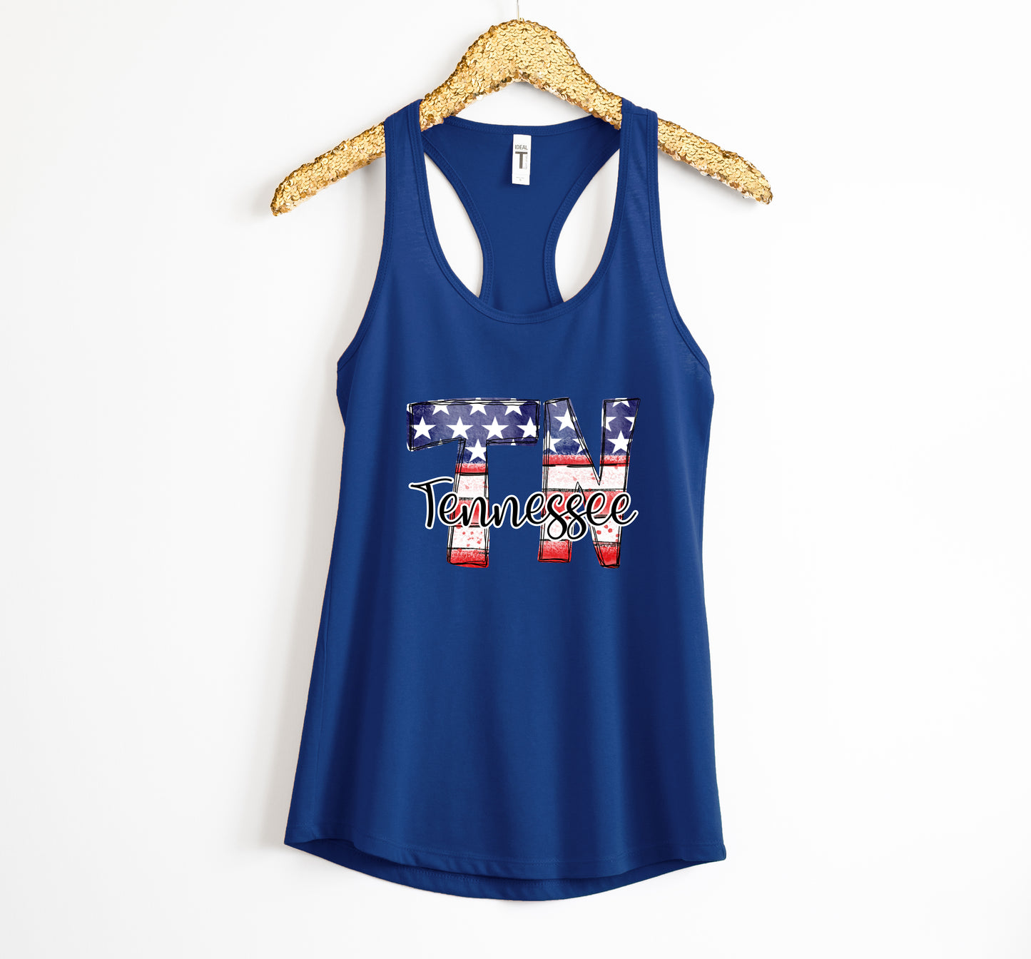 Patriotic Abbreviated States Adult Shirt or Tank Top