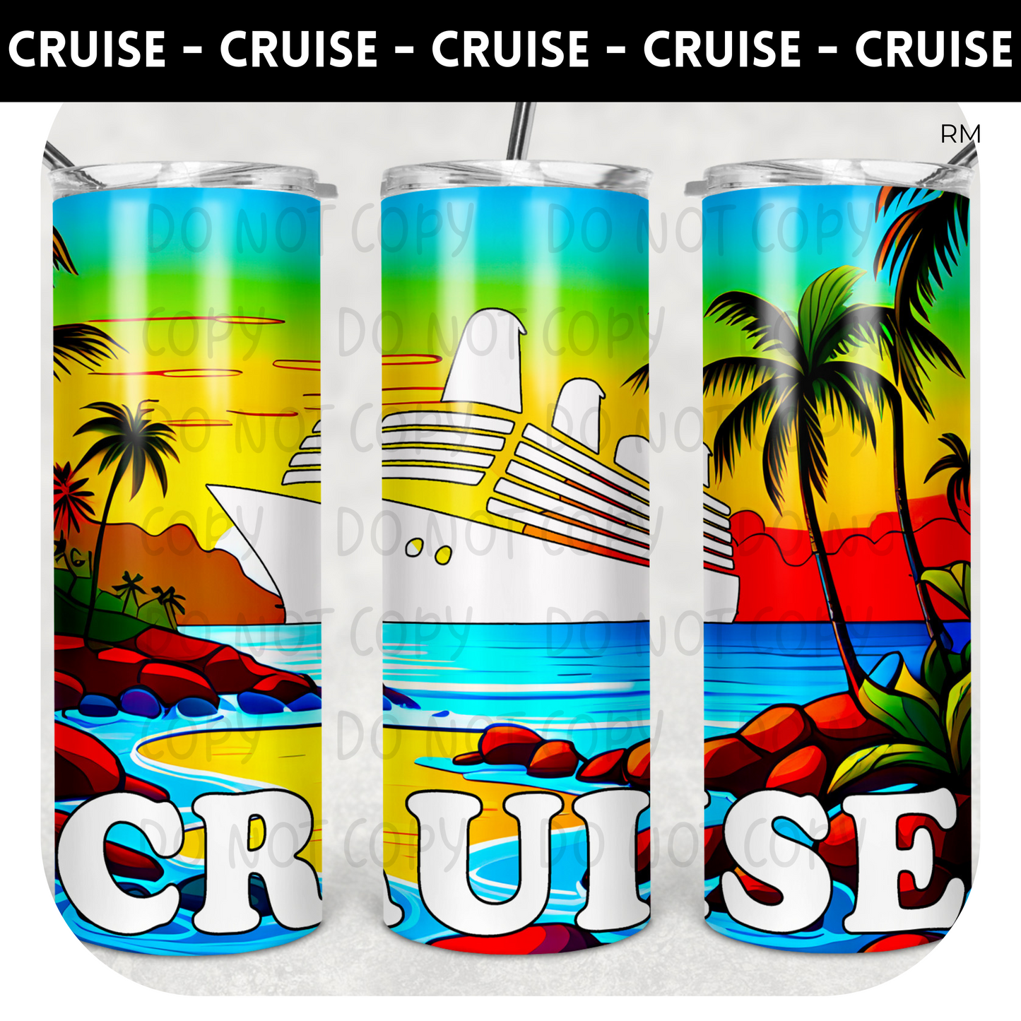 Cruise 20oz Skinny Tumbler - Tumbler 1602