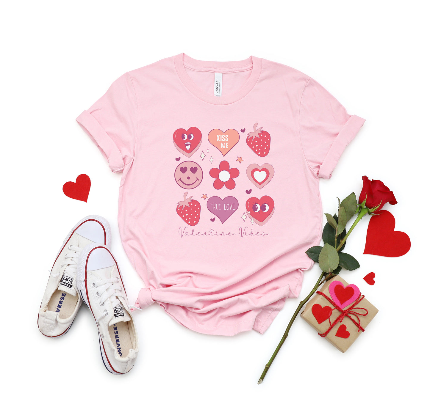 Valentine Vibes Adult Shirt- Valentine 547