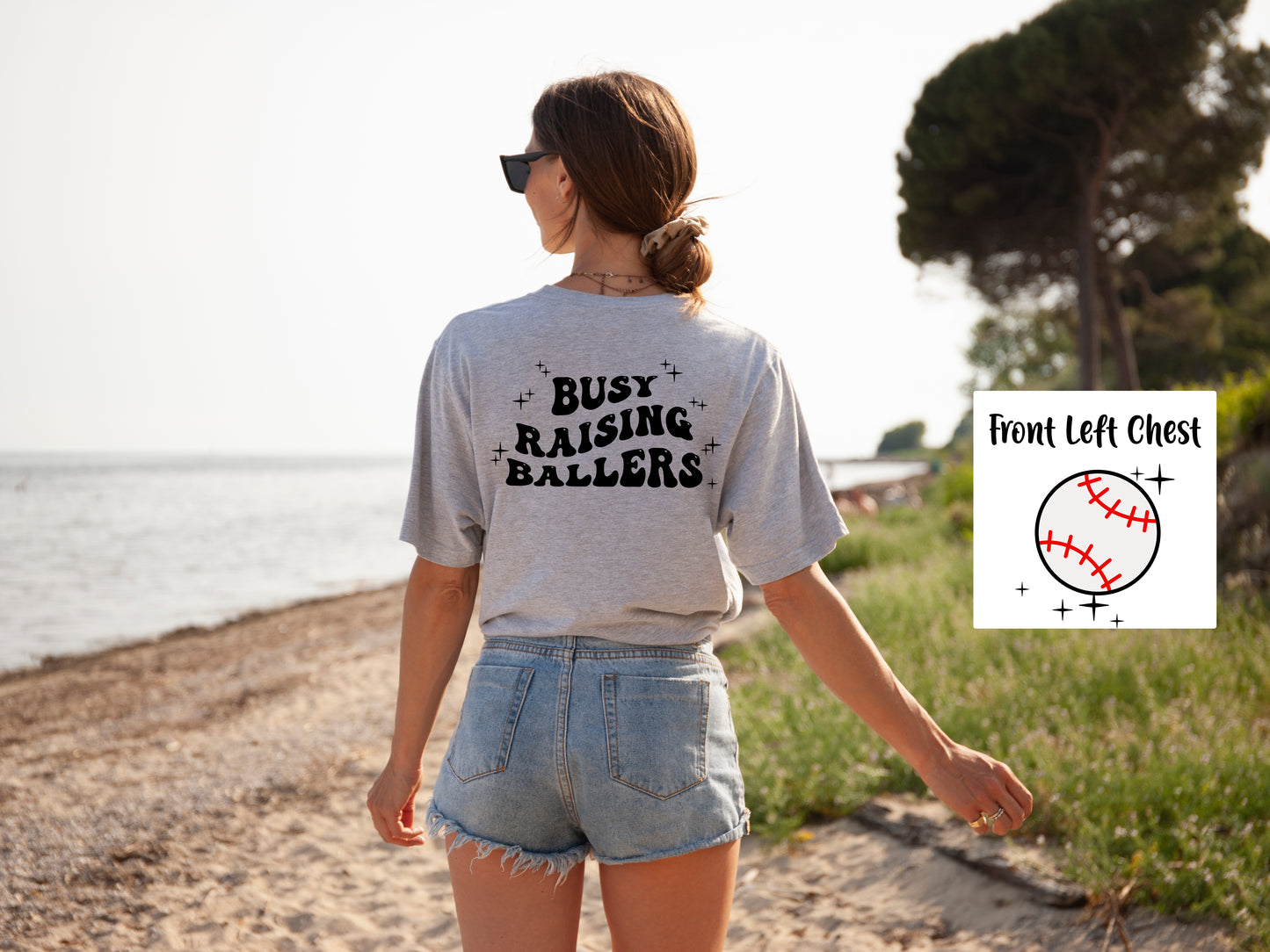 Baseball Busy Raising Ballers Adult Shirt