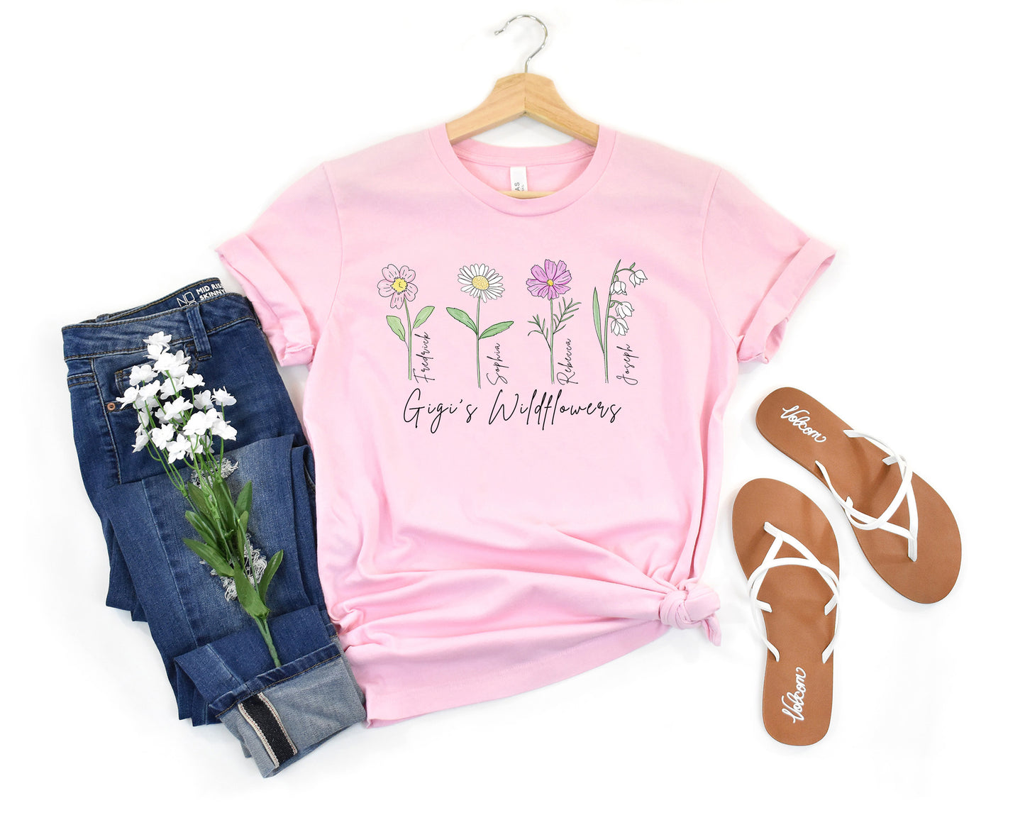 Birth Month Flower Adult Shirt