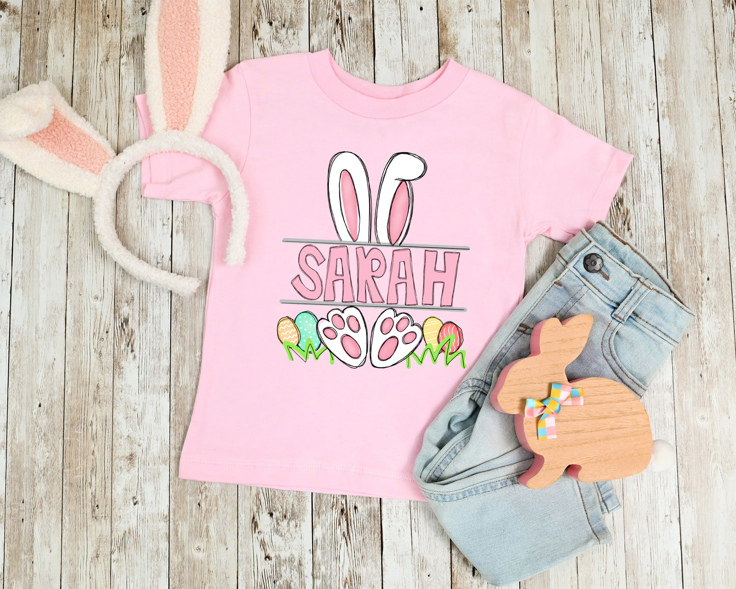 Bunny Name Plate Youth Shirts
