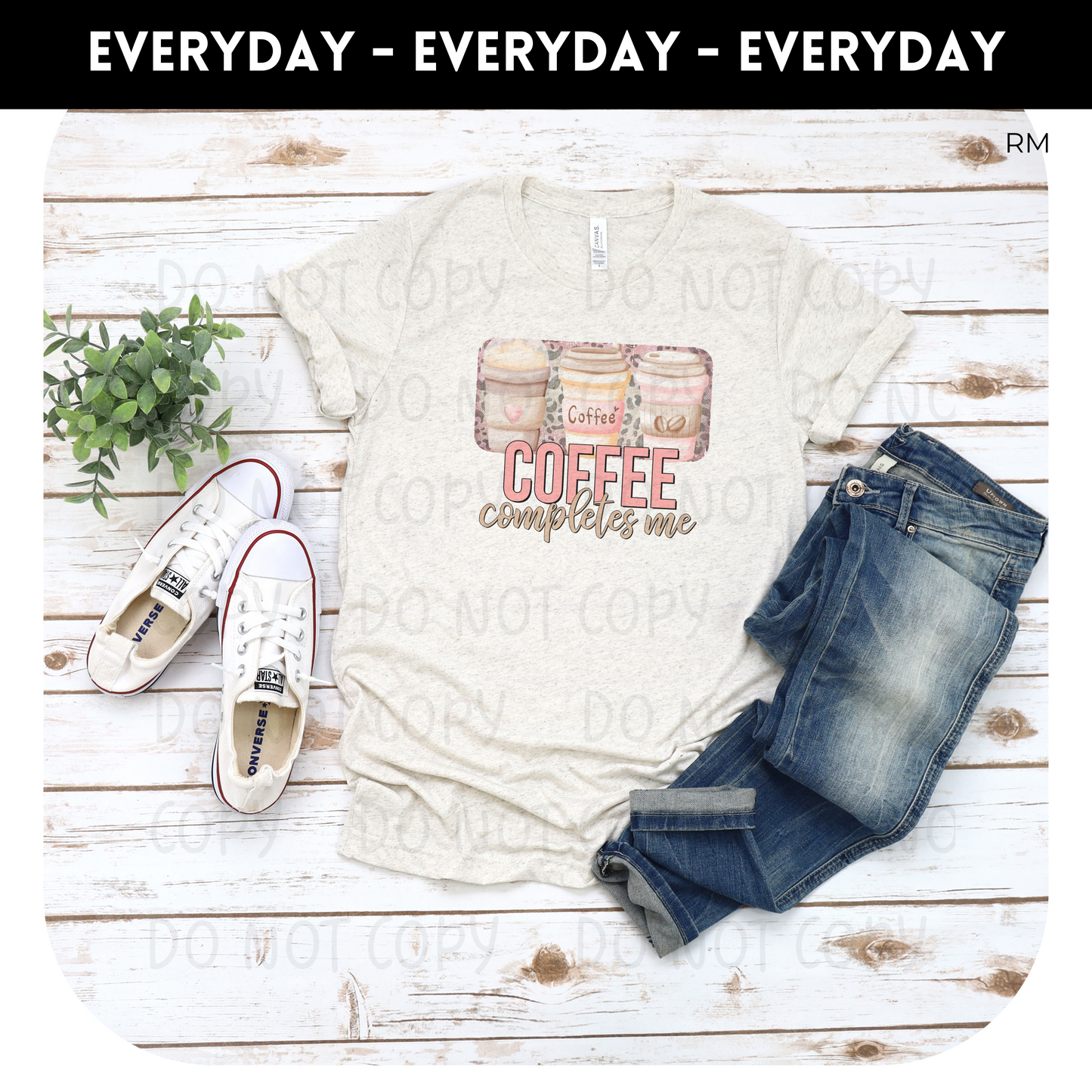 Coffee Completes Me Adult Shirt- Coffee 64