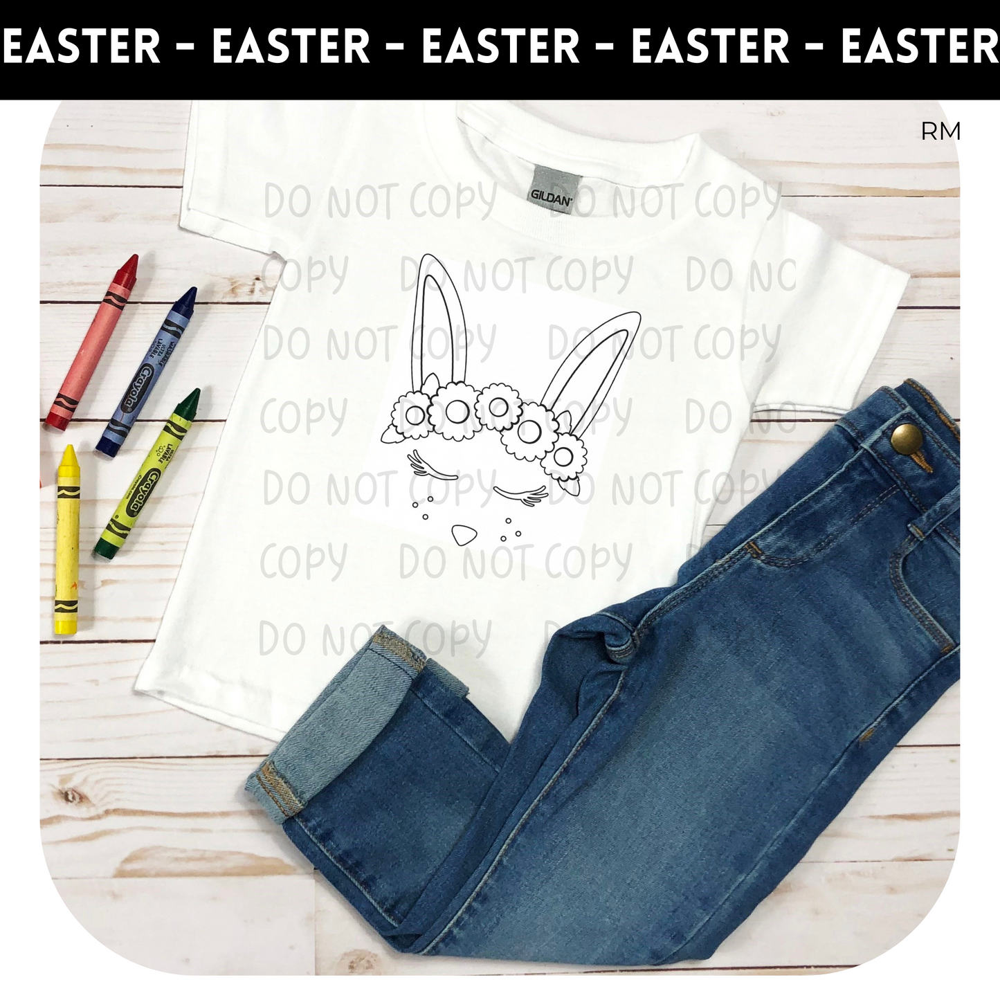 Llama Easter Coloring Shirt Youth Shirt - Easter Coloring Shirt 12
