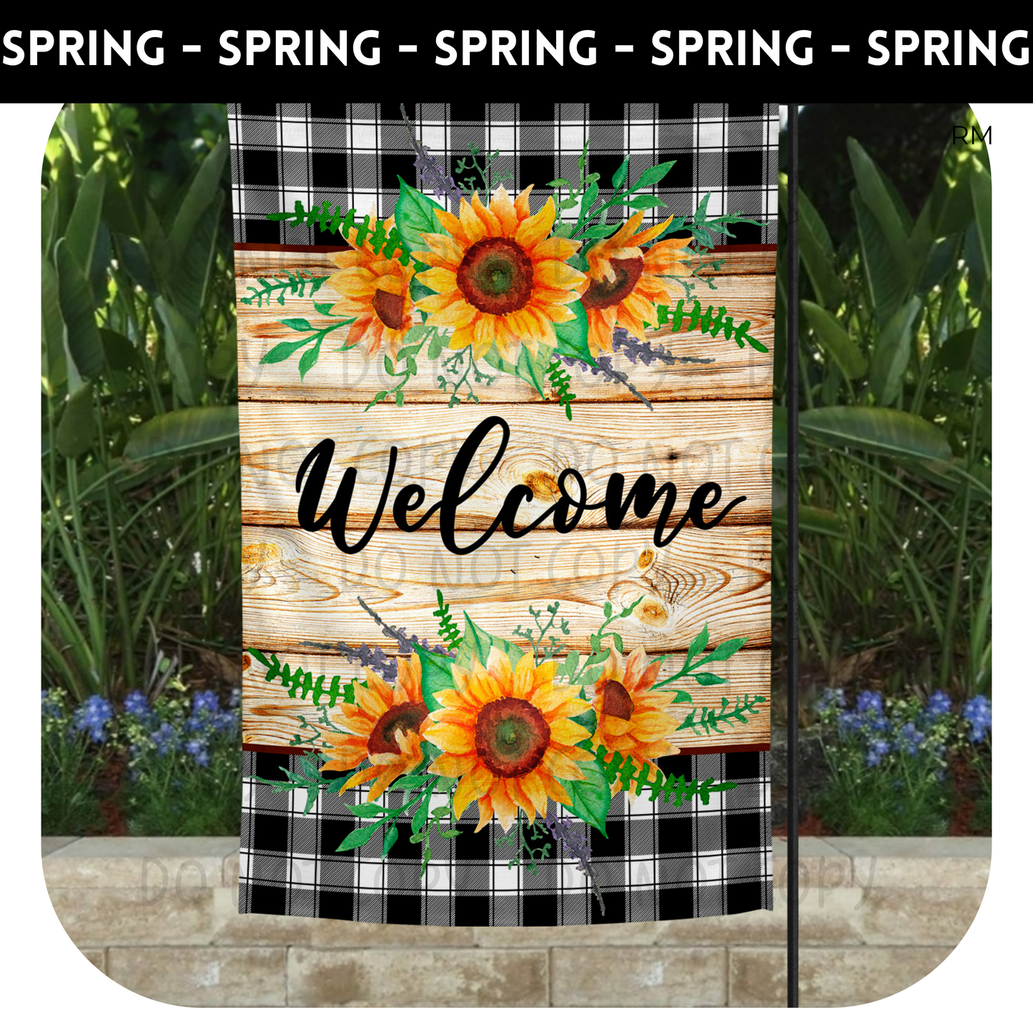 Welcome Sunflower Garden Flag- Garden Flag 74