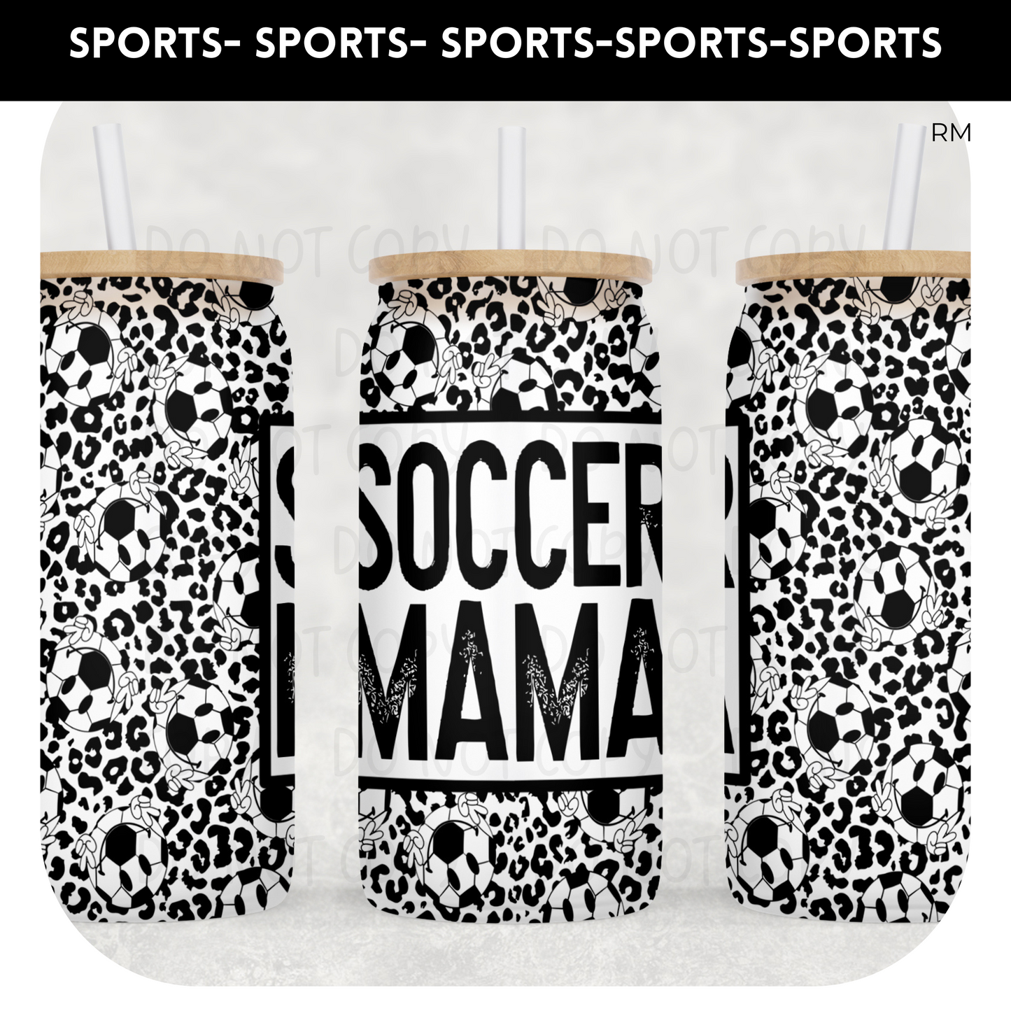 Soccer Mama Libby Glass Can- Glass Can 352