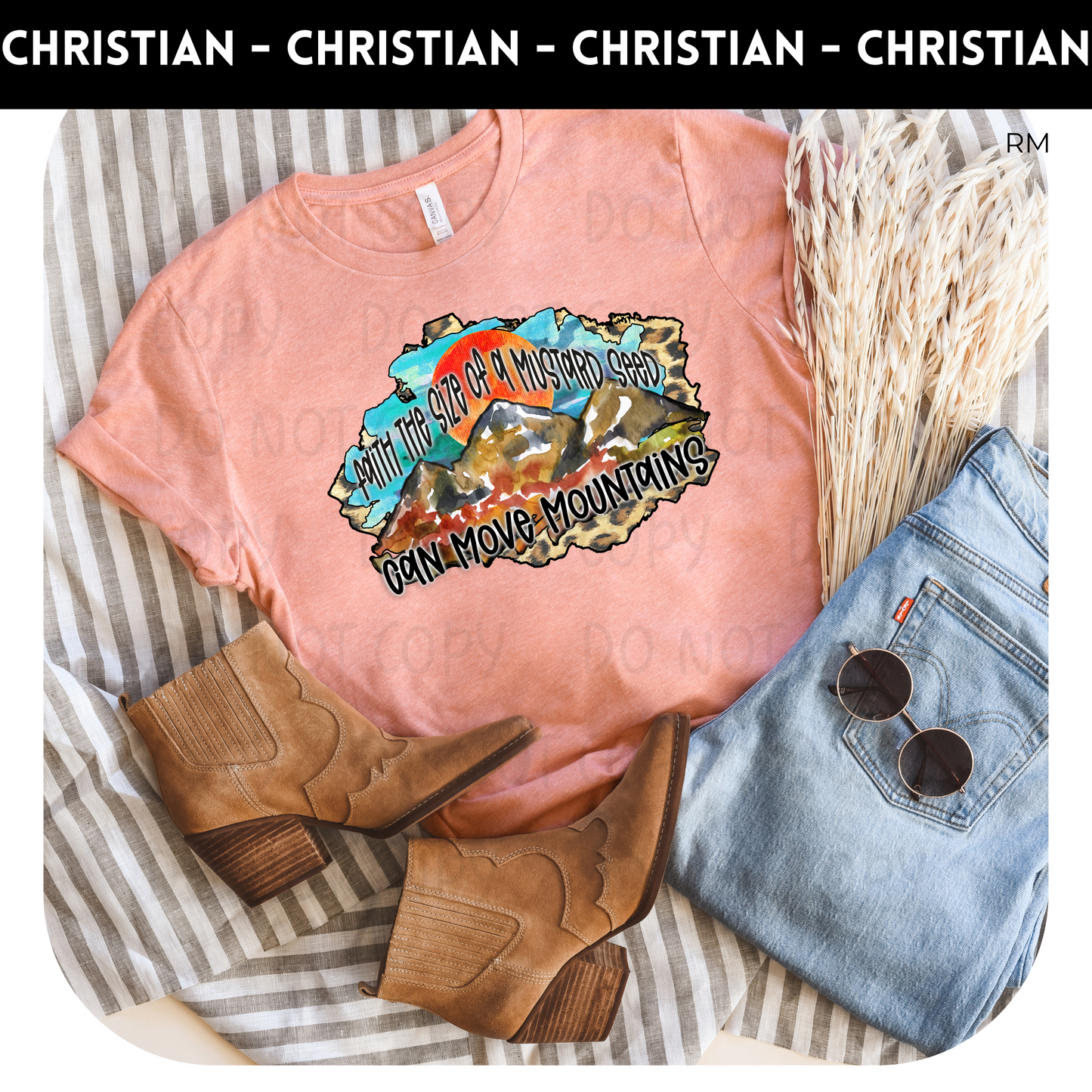 Faith The Size Of A Mustard Seed Adult Shirt- Inspirational 531