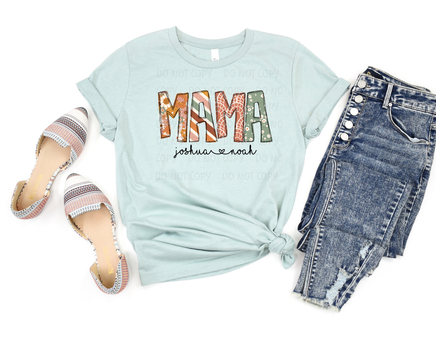 Boho Floral Alpha Adult Shirt