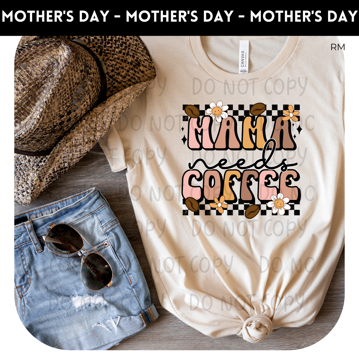 Mama Needs Coffee Adult Shirt- Mom Life 380