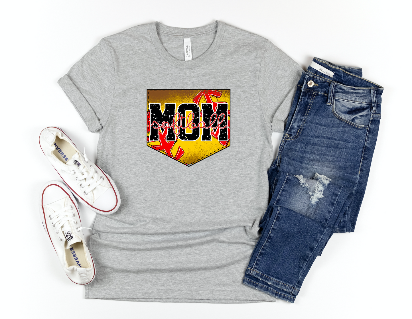 Softball Mom Adult Shirt- Softball 130