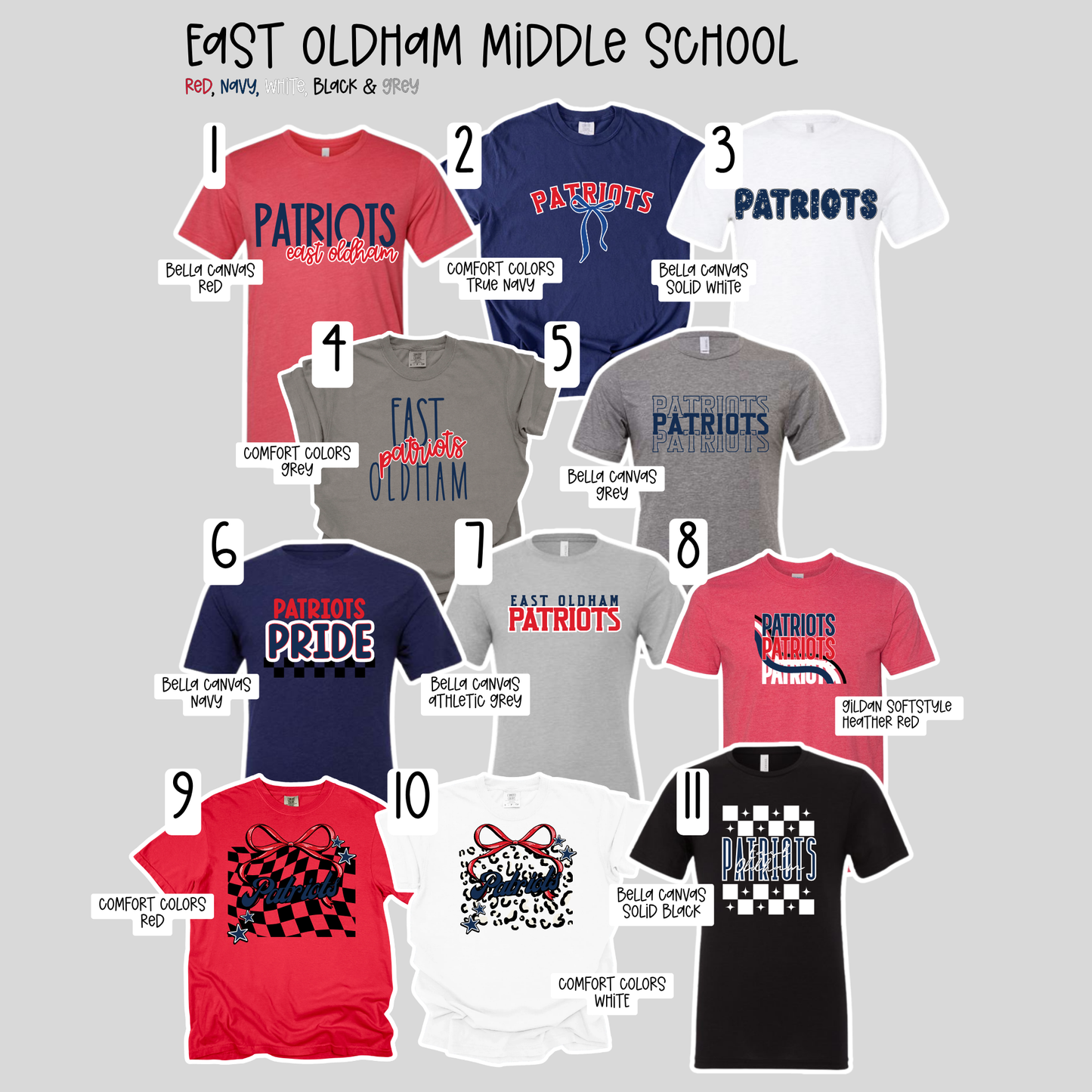 East Oldham Middle School- School Spirit Shirts