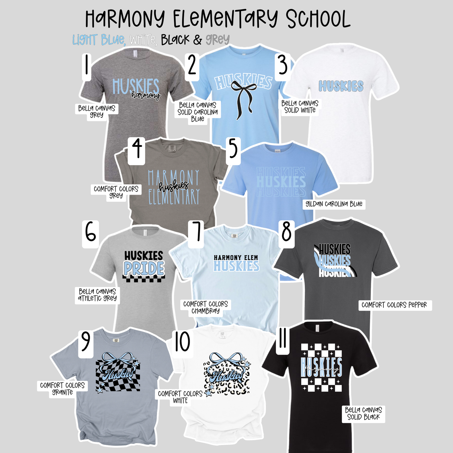 Harmony Elementary School- School Spirit Shirts