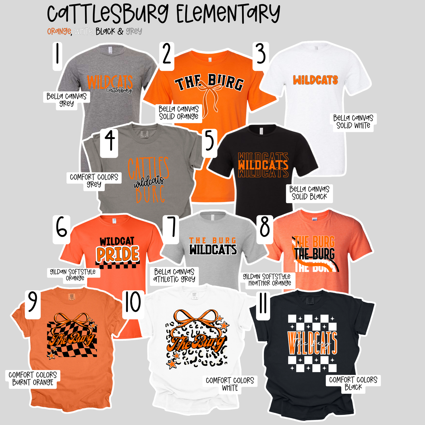 Cattlesburg Elementary School- School Spirit Shirts