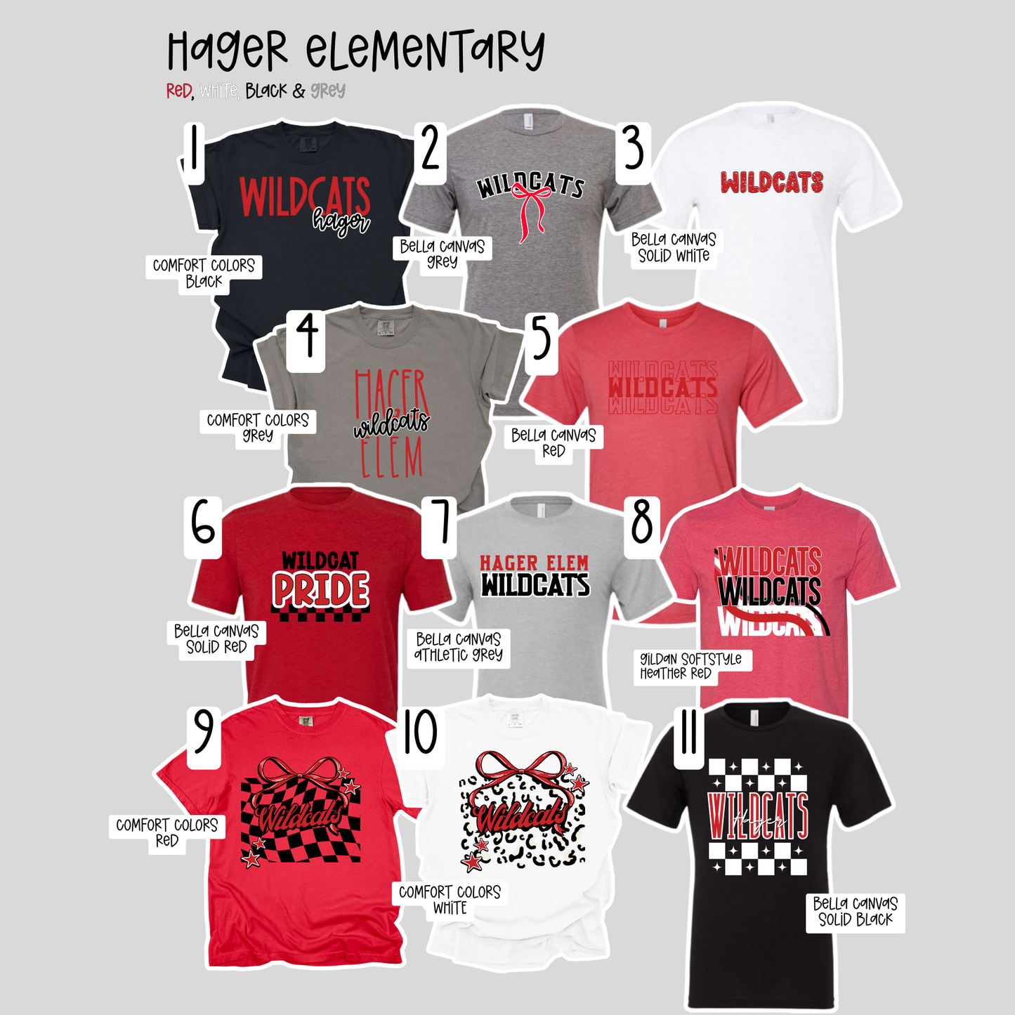 Hager Elementary School- School Spirit Shirts