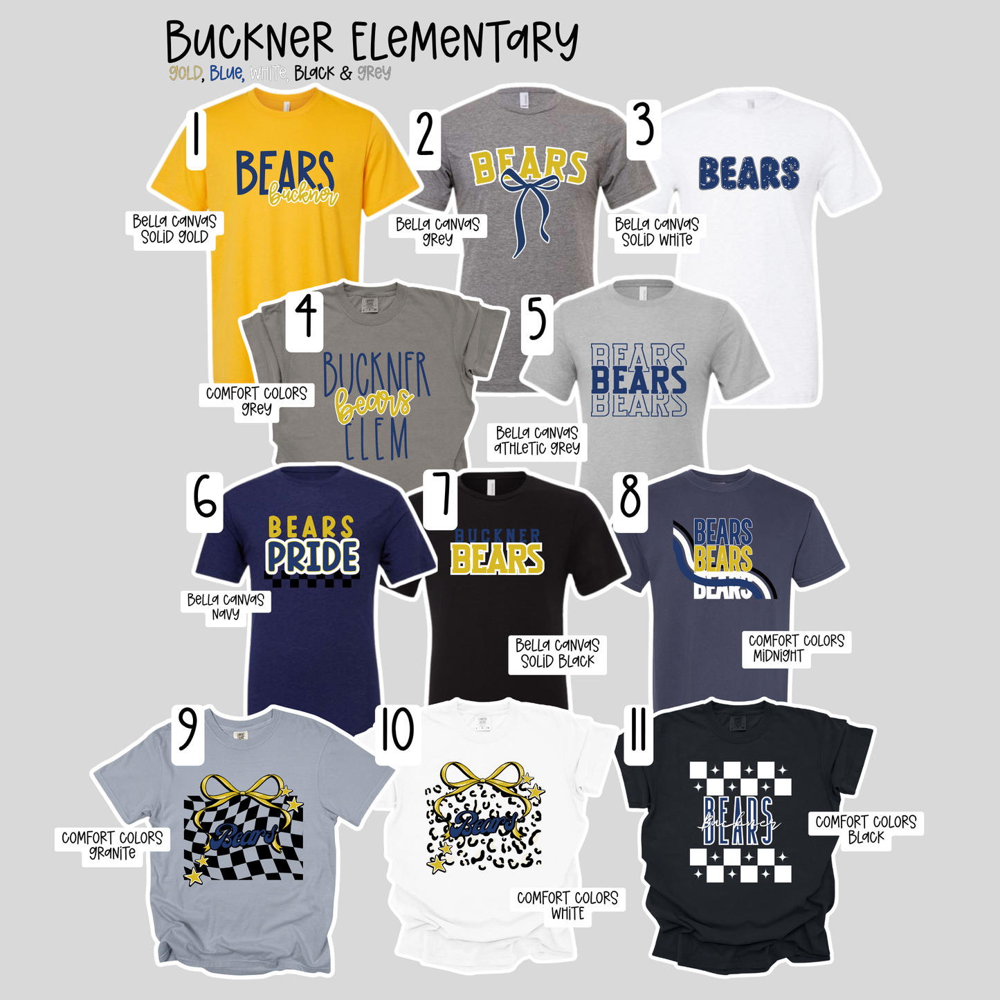 Buckner Elementary School- School Spirit Shirts