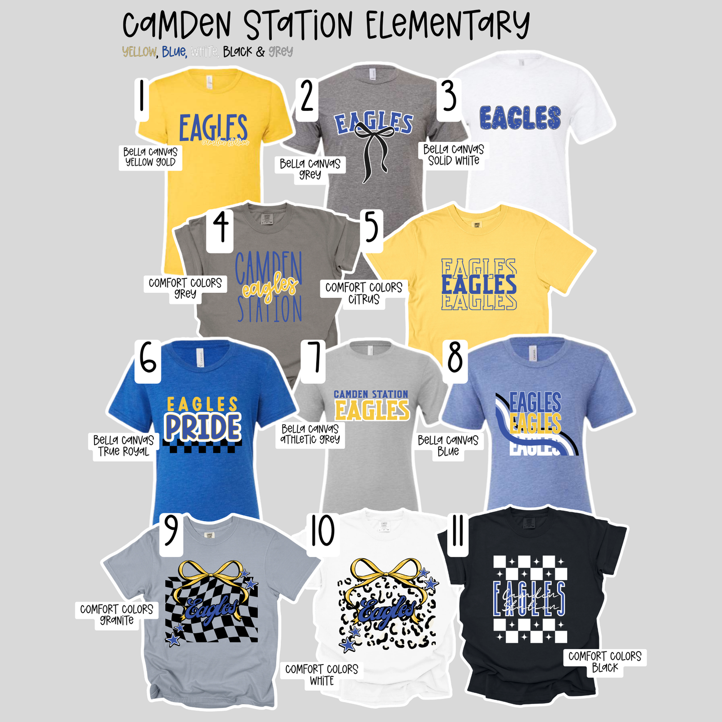 Camden Station Elementary School- School Spirit Shirts