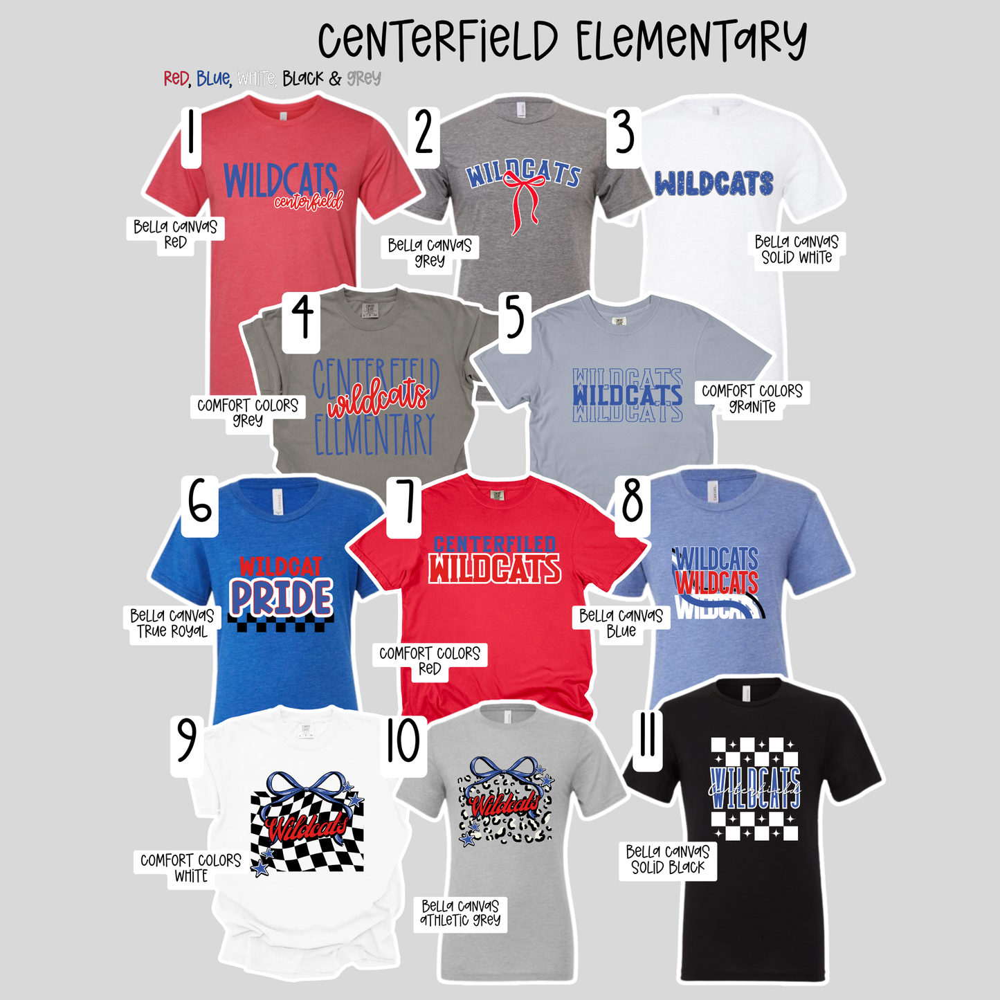 Centerfield Elementary School- School Spirit Shirts