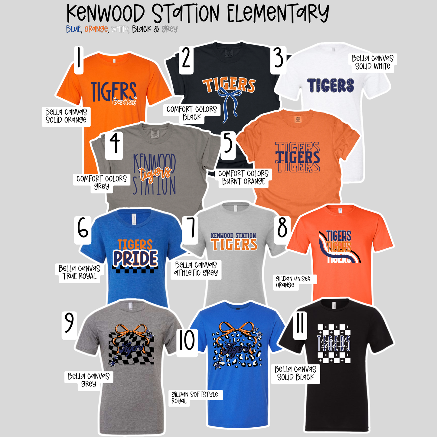 Kenwood Station Elementary School- School Spirit Shirts