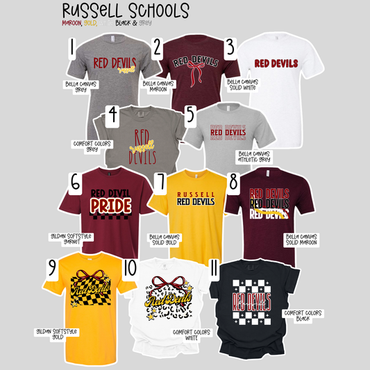 Russell Independent- School Spirit Shirts