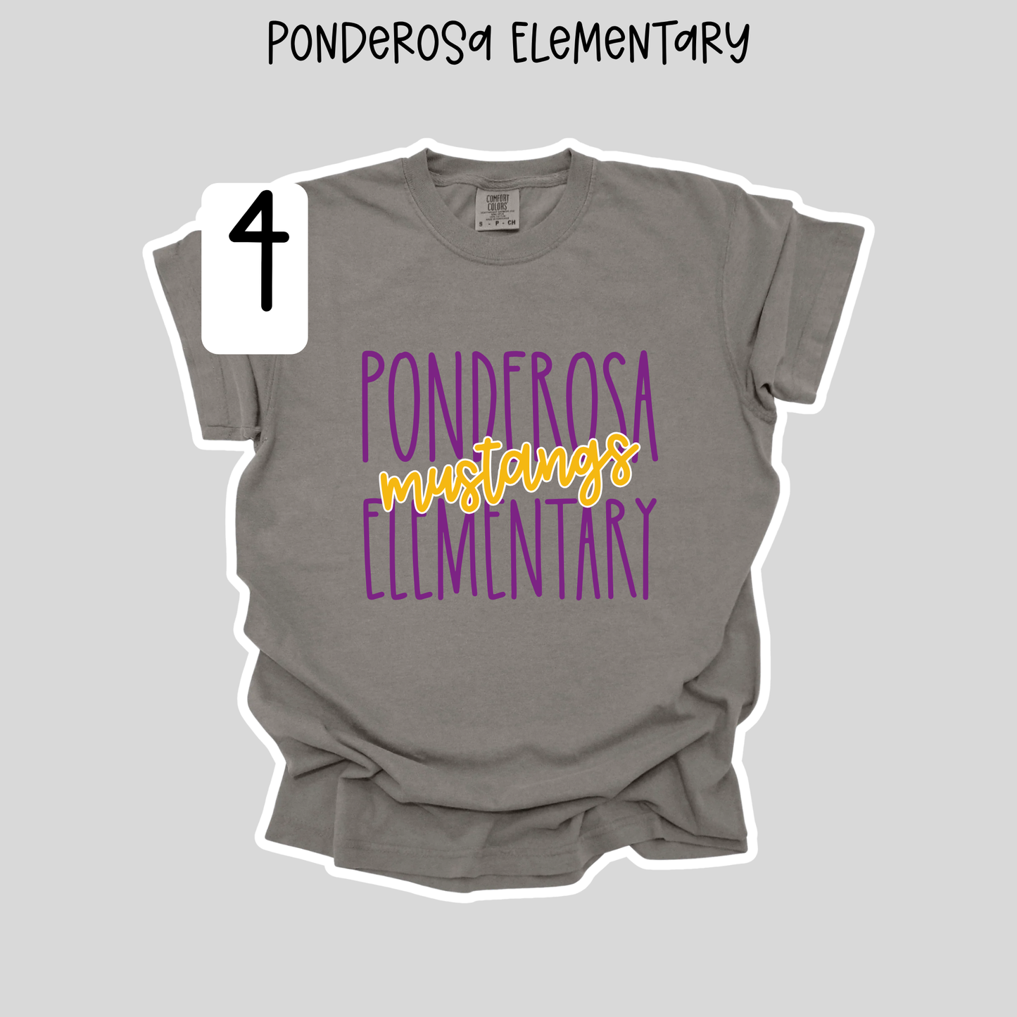 Ponderosa Elementary School- School Spirit Shirts