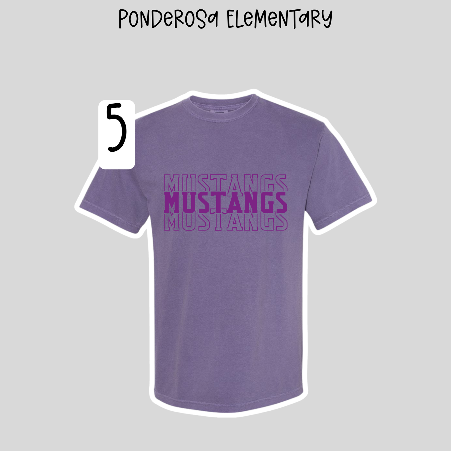 Ponderosa Elementary School- School Spirit Shirts