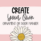 Create Your Own Ornament Or Door Hanger
