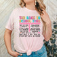 Back to School Tour Teachers Adult Shirt- Back to School 564