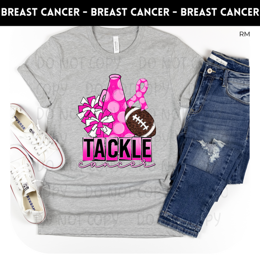 Tackle Cancer Adult Shirt-Breast Cancer Awareness 48