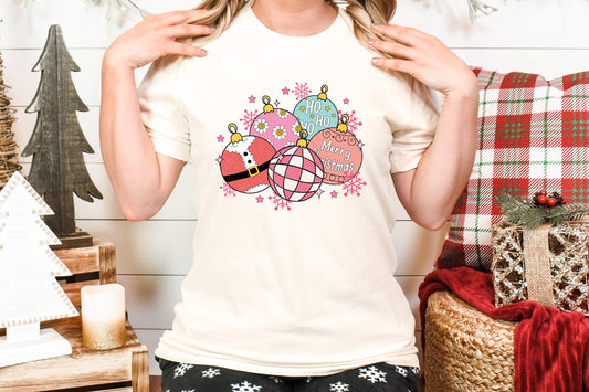 Retro Christmas Ornaments Adult Shirt- Christmas 1472