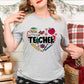 Christmas Teacher Heart Adult Shirt-Christmas 1523