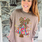Coquette Leopard Christmas Tree Adult Shirt- Christmas 1540